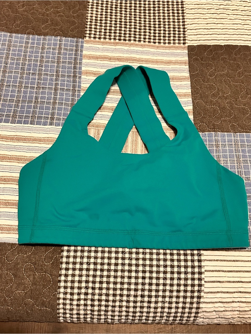 Women's Teal Cross-Back Sports Bra - Unbranded